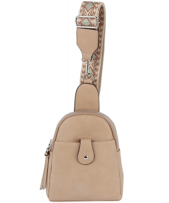 Tribal Guitar Strap Sling Bag LMD013-Z MOCHA